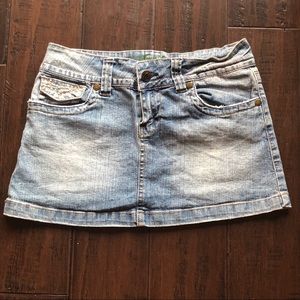 HYDRAULIC Jean skirt with bling